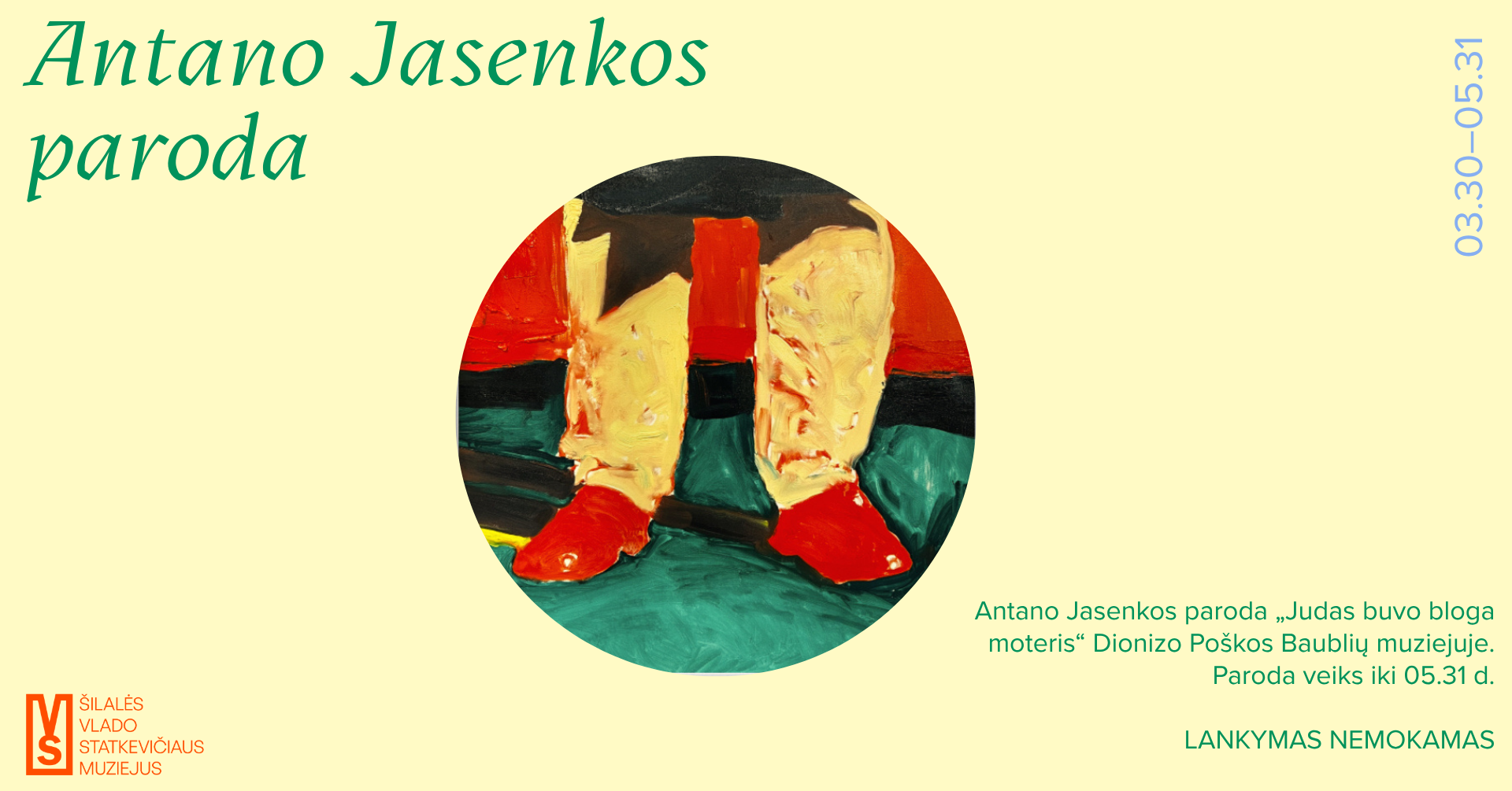 Bijotuose – atviro konkurso būdu atrinkta Antano Jasenkos paroda